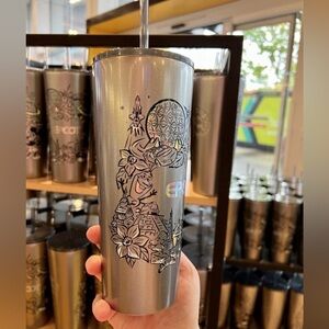 Disney EPCOT Metallic Silver Tumbler